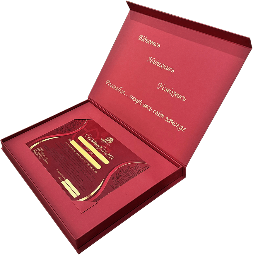 VIP+BOX подарунковий сертифікат на масаж Harmony